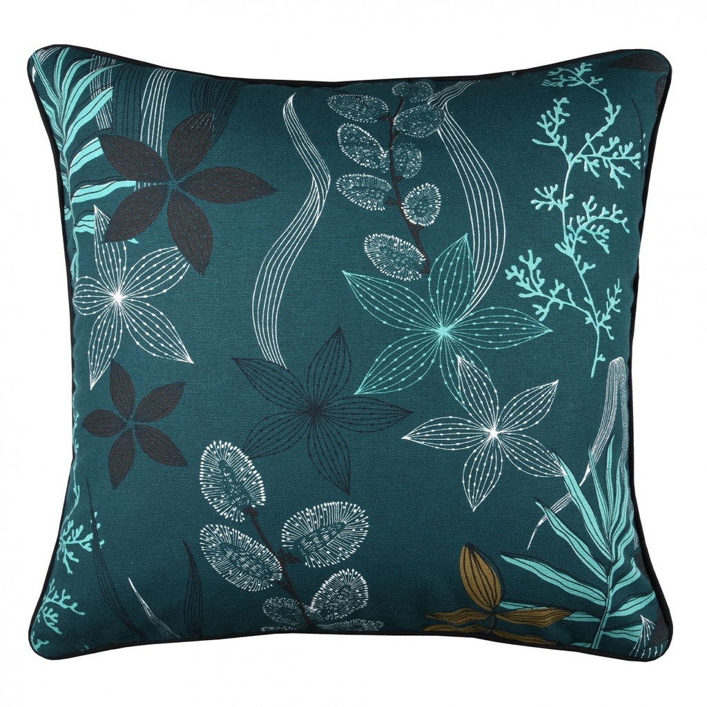 Chevrefeuille/aquit cous 50x50 petrole