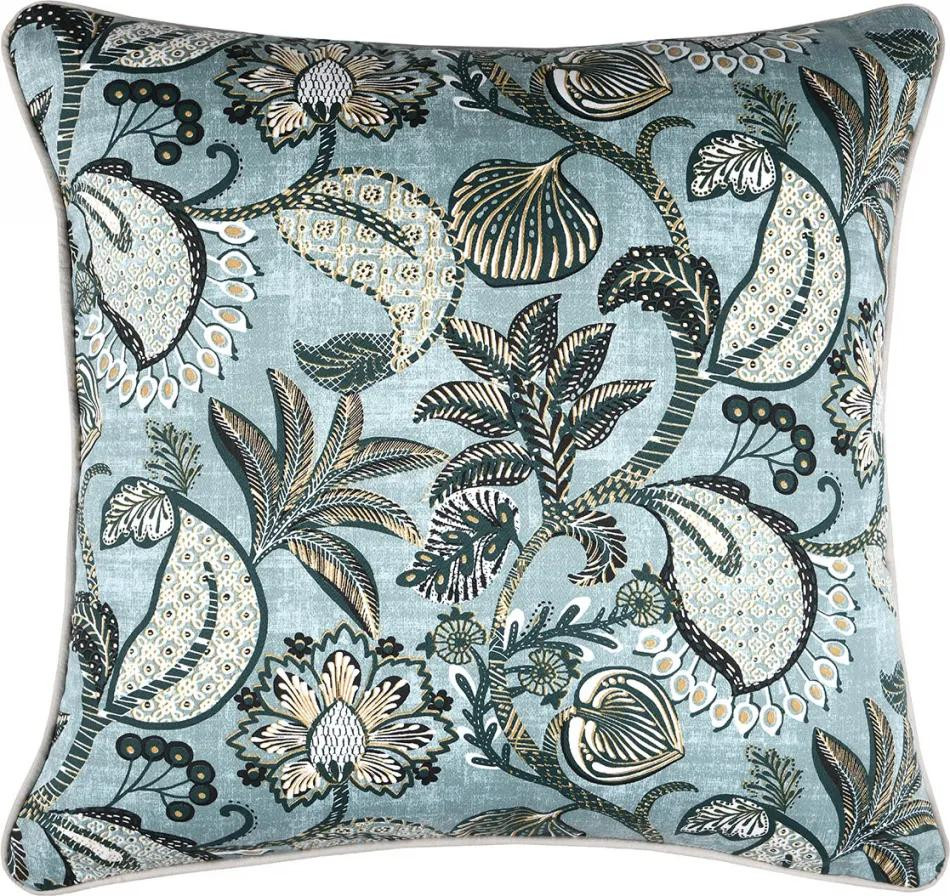 Bhopal/aquitaine cous 45x45cm bleu