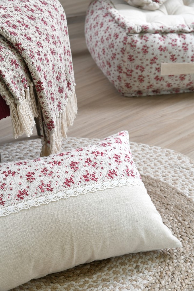 Ginny coussin 30x50 rose