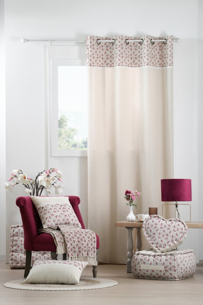 Ginny coussin sol 45x45x10 rose