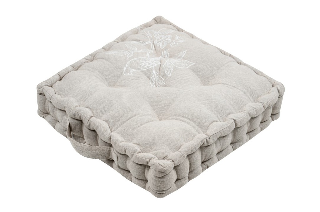 Clarine coussin sol 45x45x10 beige