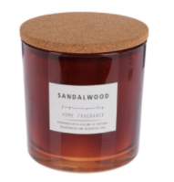 Bougie parfumée en verre - rouge