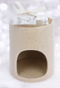 Brûleur à huile avec cire parfumée "citron gingembre"