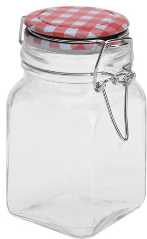 Jar verre 250ml carré