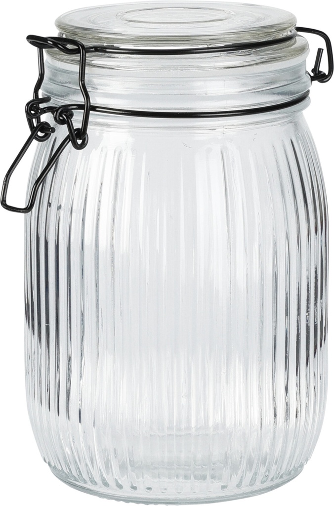 Bocal verre 1000ml couvercle
