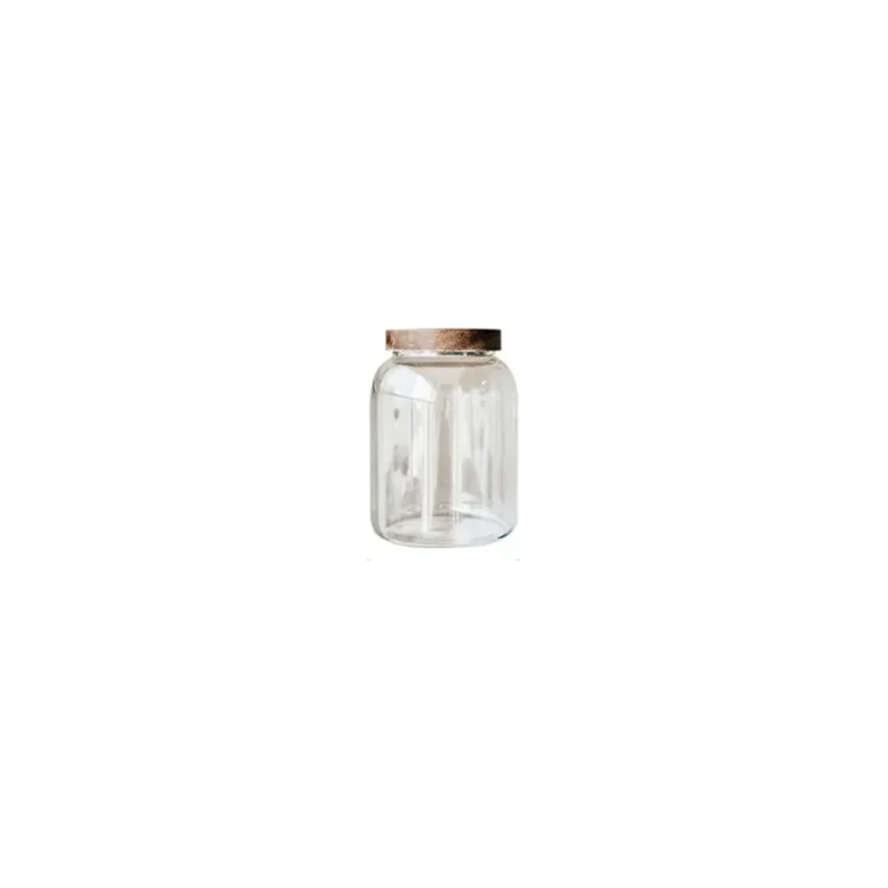 Pot en verre avec couv. bois 3400ml