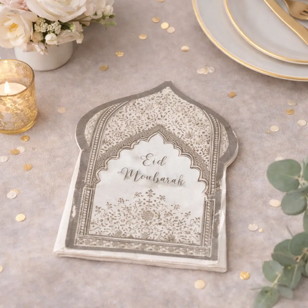 Serviettes mosquée 16x12 cm Agra Lot de 20 