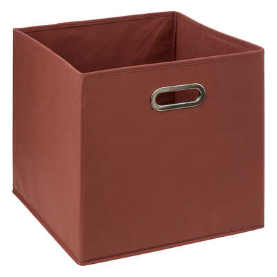 Boite rangement 31x31 sienne uni