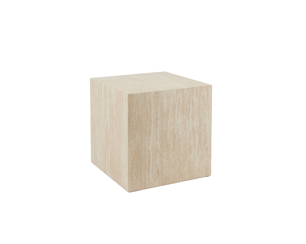 Table d'appoint travertin dc