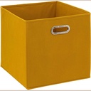 Boite rangement 31x31 moutarde