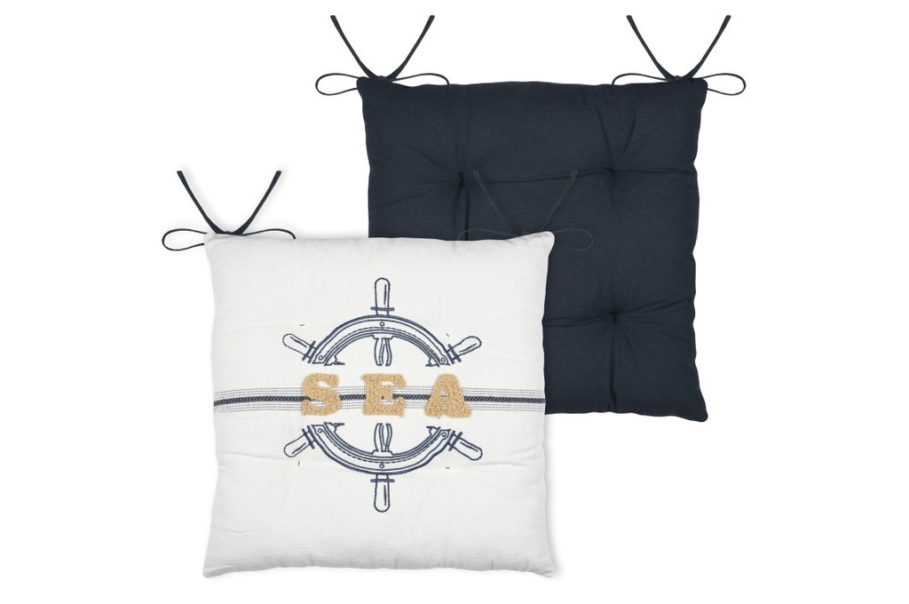 Maritime galette 4pts 38x38 marine