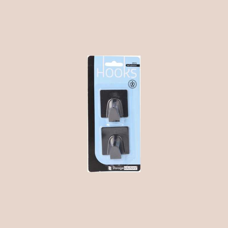 Crochets inox 2pcs carré