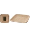 Plateau, 20cm, s/6pcs, bois na