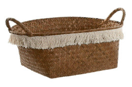 Corbeille  décapage naturel en fibre 71x30x38.5 cm - taille xl