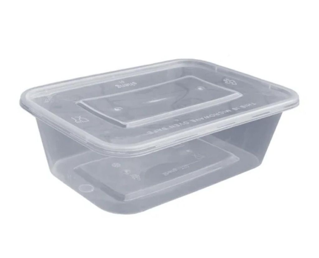 Lot de 50 barquettes avec couvercle 750g