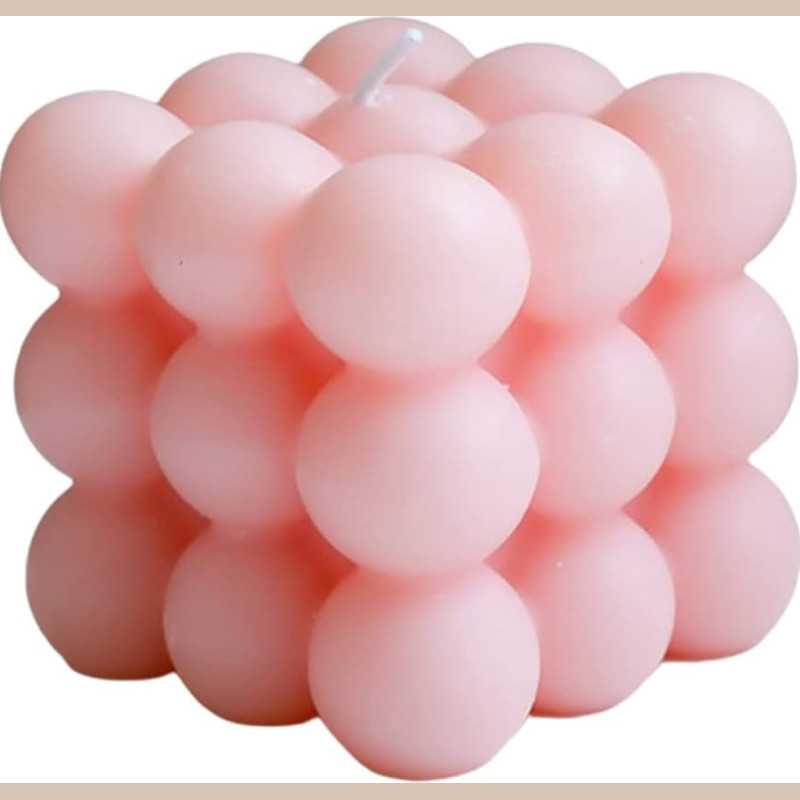 Bougie carre bubule pink