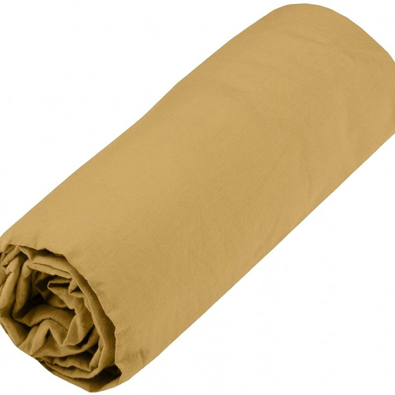 Cottage dh 90x190/32 100%co moutarde 60fils cot.lave