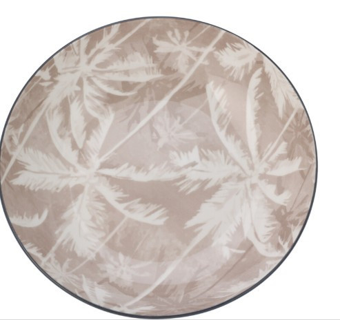 Assiette creuse 20 cm palm beige