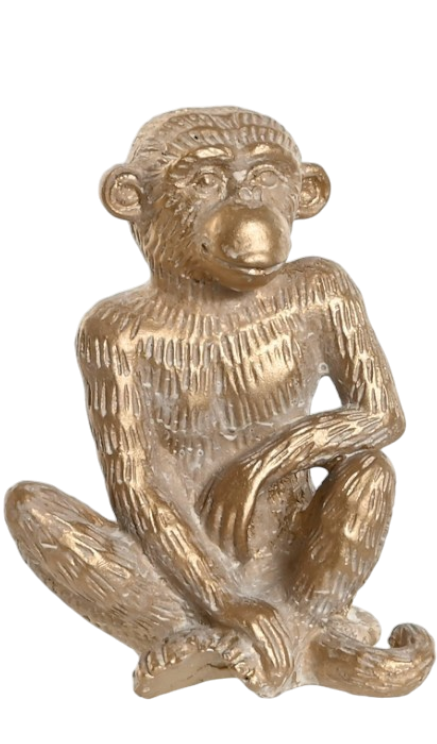 Figurine singe  en resine 14x10x14 cm