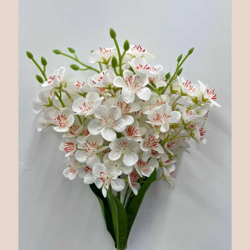 Bouquet alstromeria blanc