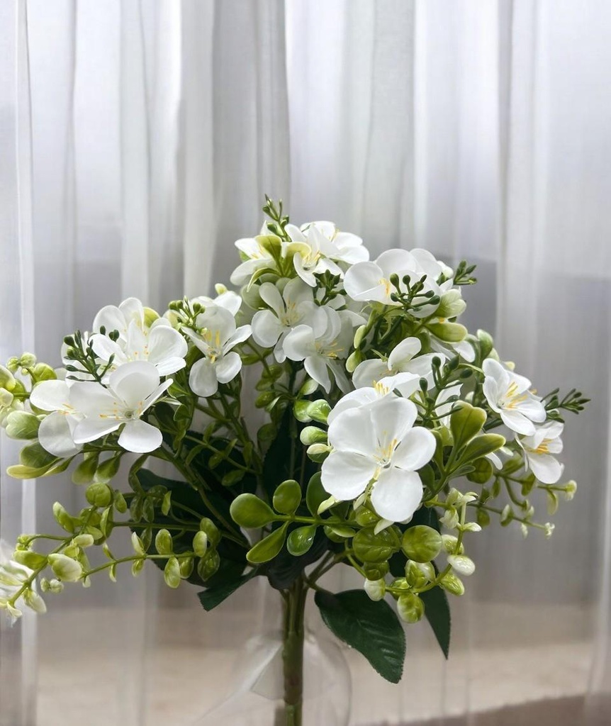 Bouquet freesia blanc