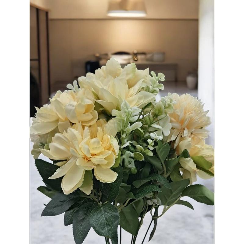 Bouquet dahlia jaune