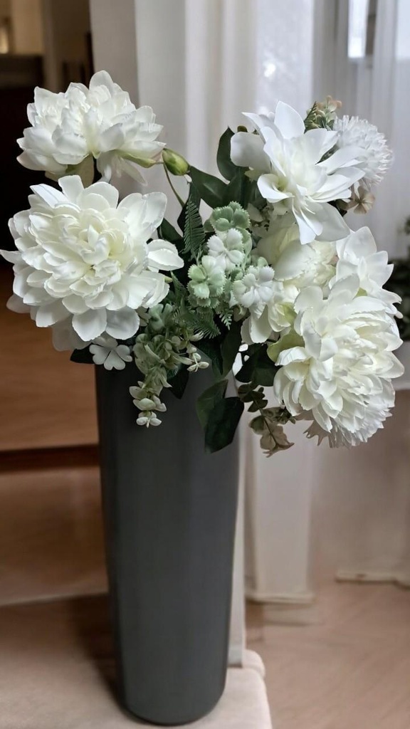 Bouquet dahlia blanc