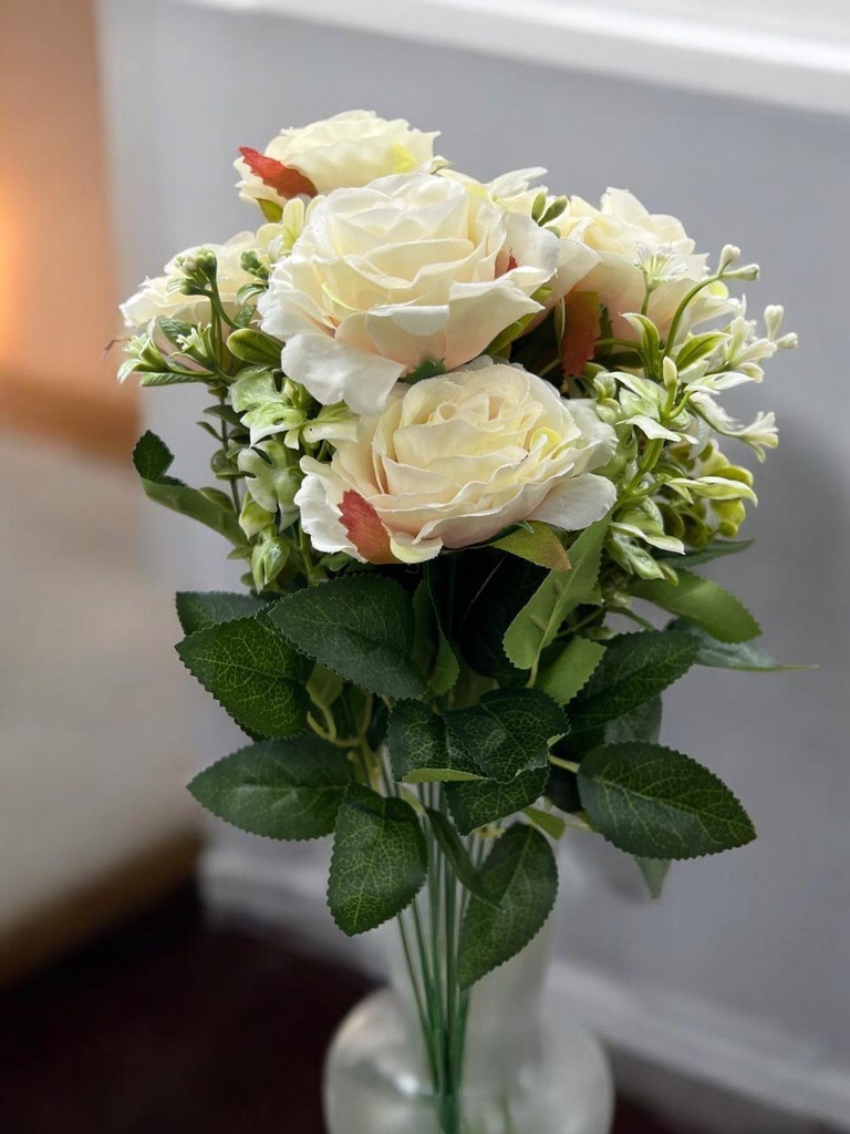 Bouquet rose couleur blanc