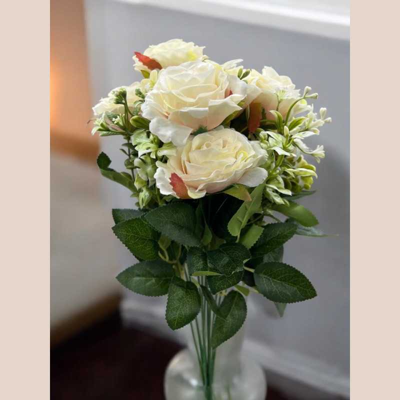 Bouquet rose couleur blanc