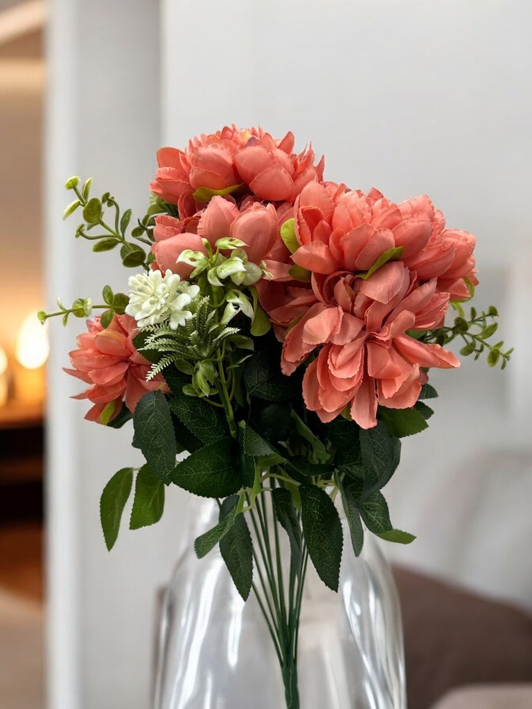 Bouquetde pivoine orange 