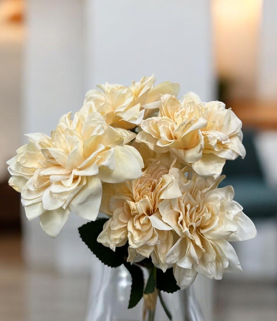 Bouquet dhalia beige