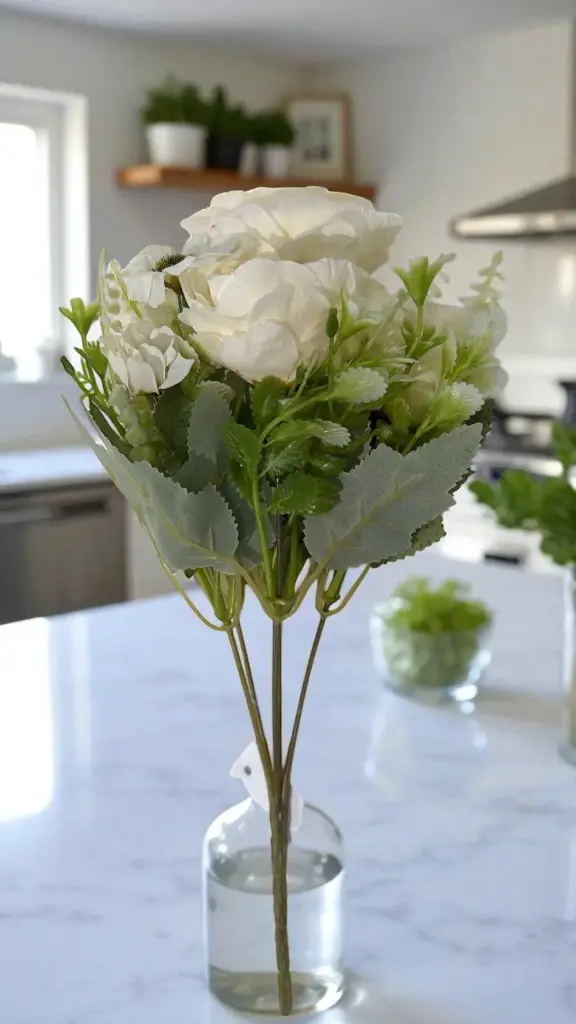 Bouquet de roses créme