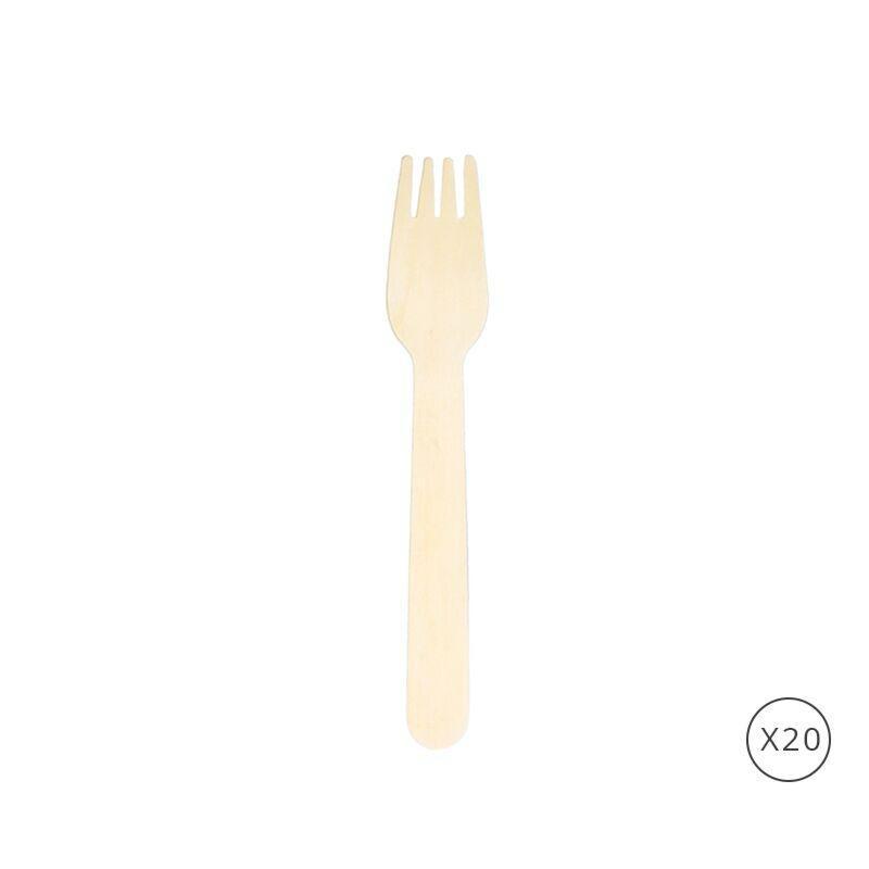 Fourchettes bois x20