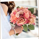 Bouquet rose oeillet bicolore coloris rose beige