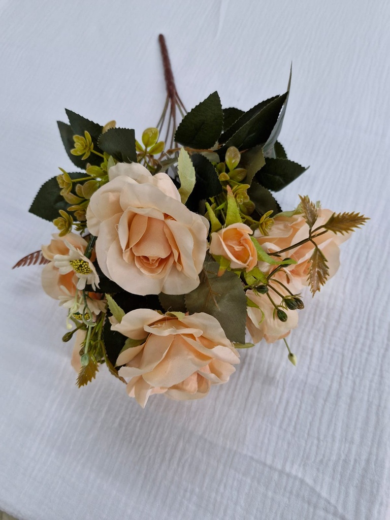 Bouquet rose saumon ruyi