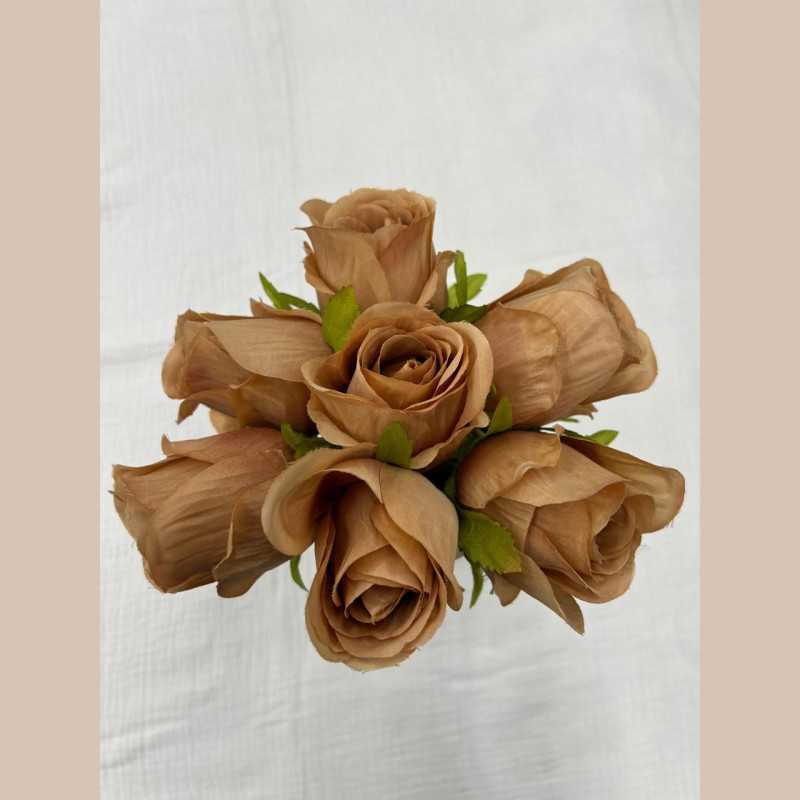 Bouquet rose allemandes/marron
