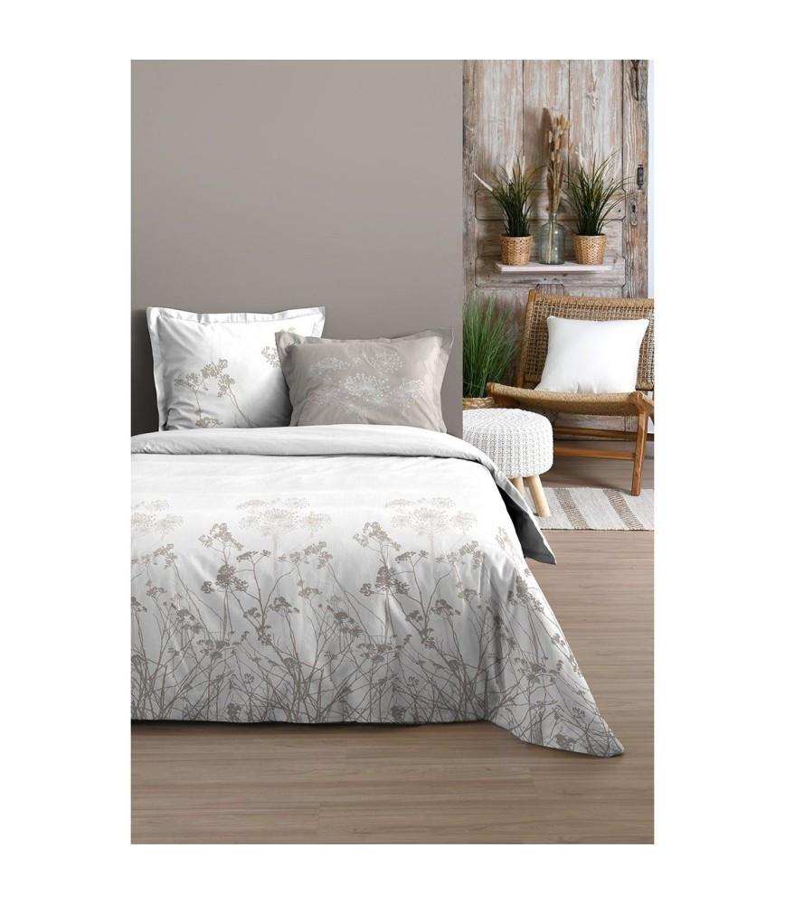 Astera housse de couette 240x220 avec 2 taies 63x63 naturel