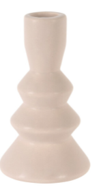 Bougeoir h13,2cm beige