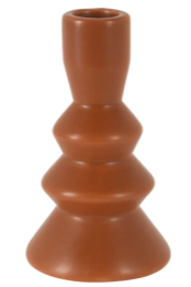 Bougeoir h13,2cm marron