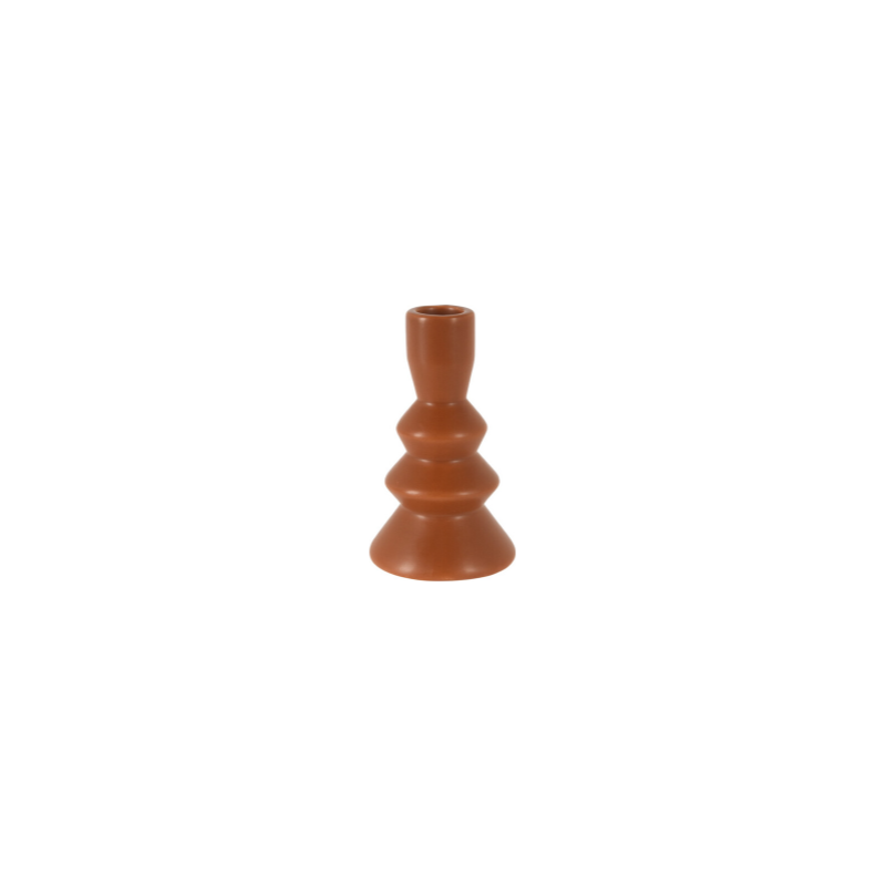 Bougeoir h13,2cm marron