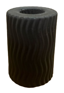 Bougeoir verre 5x7cm mod.-taupe