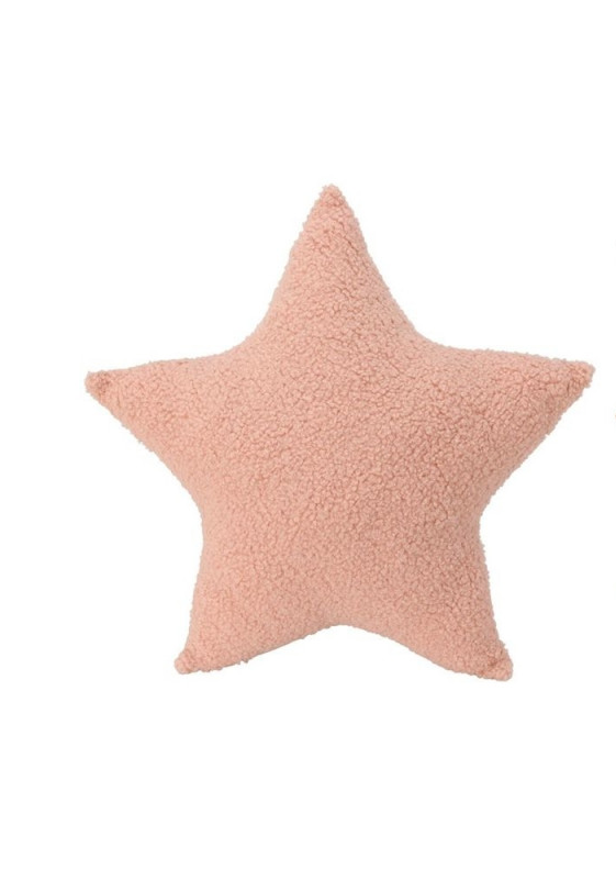 Coussin etoile teddy rose