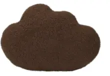 Coussin nuage teddy marron