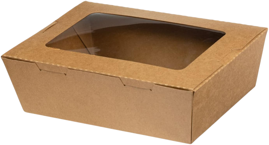 Boite à gateau en papier de bambou - 17x12x4.5 cm