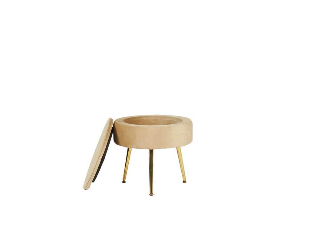 Pouf "ais" biscuit 