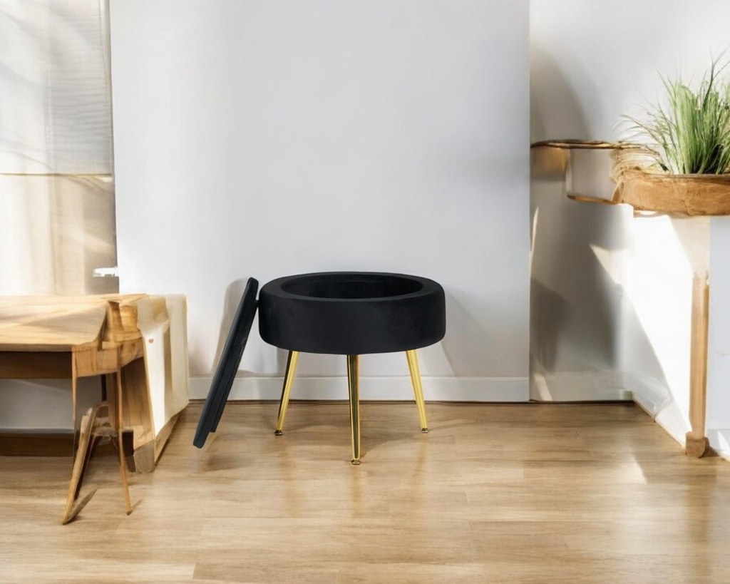 Pouf "ais" noir