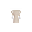 Vase ceramic pompom -beige