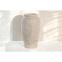 Vase paulownia 13x13x23 naturel marron