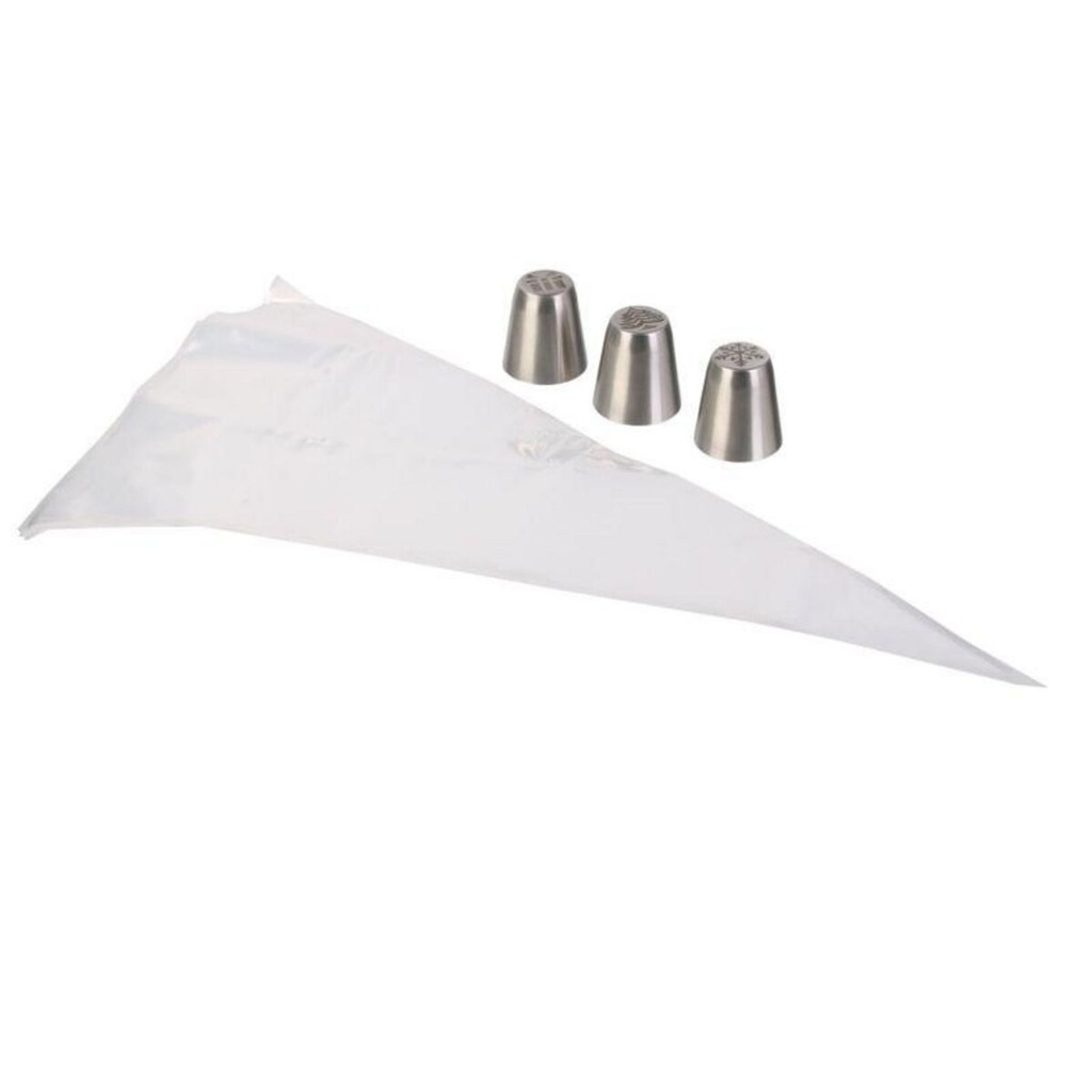 Set de 3 douilles noel avec poche a douille m24