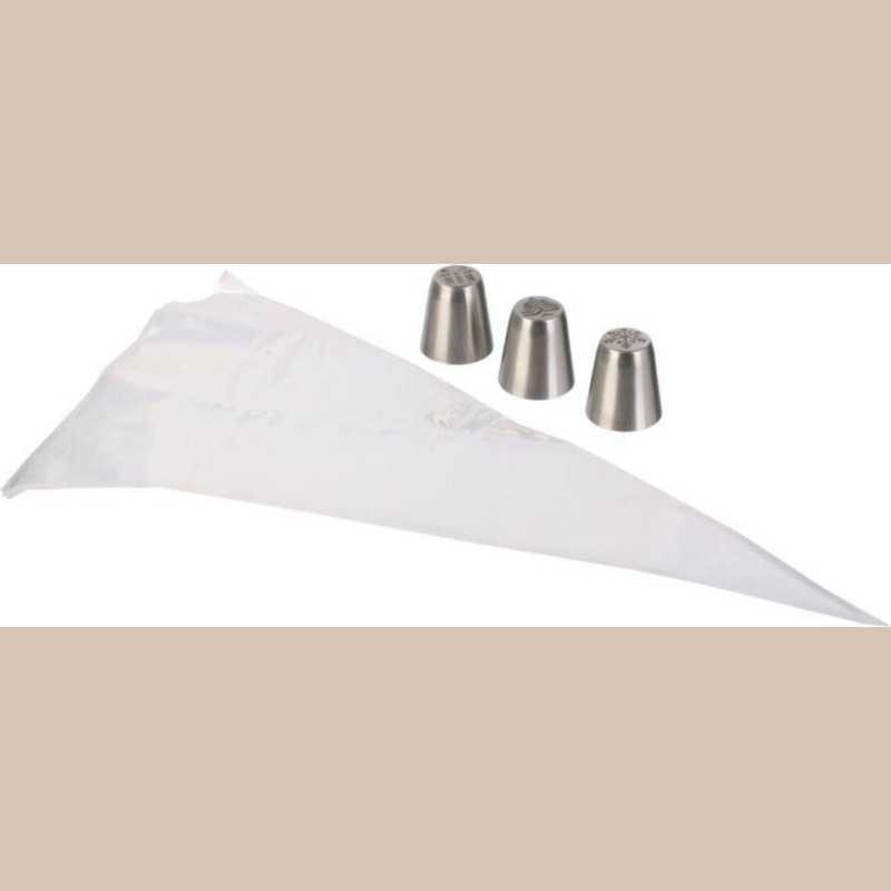 Set de 3 douilles noel avec poche a douille m24